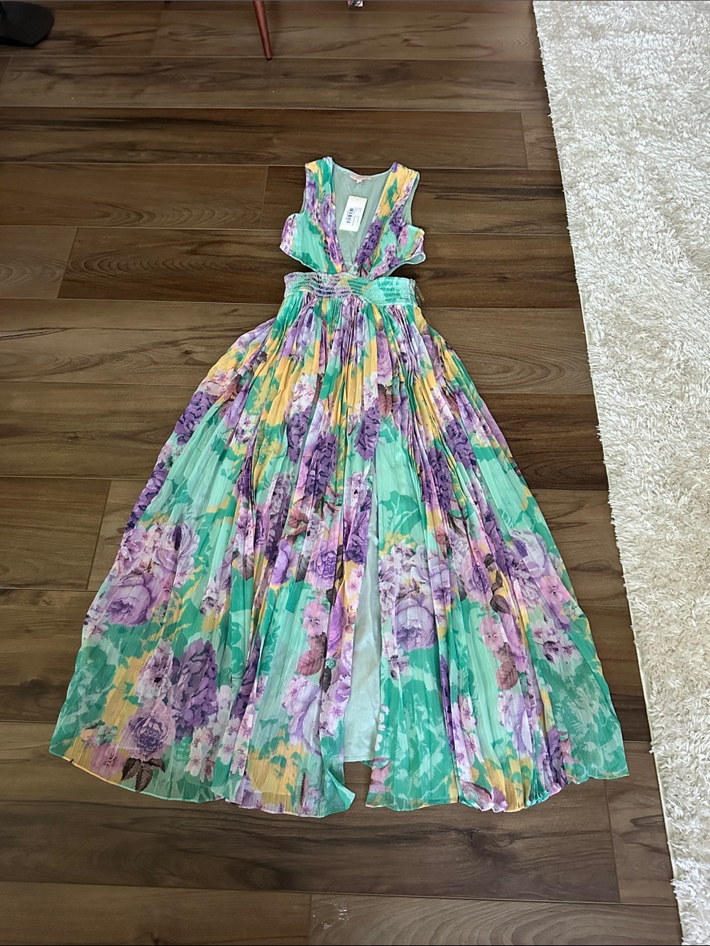 Rococo Sand cut-out maxi dress